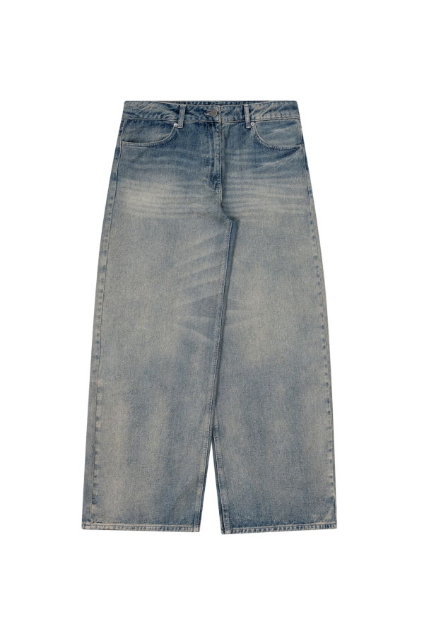 PEARLED IVORY 1211 Sandwash Denim Pants