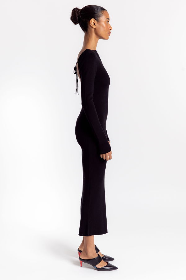 St. Agni Cut Out Dress - Black