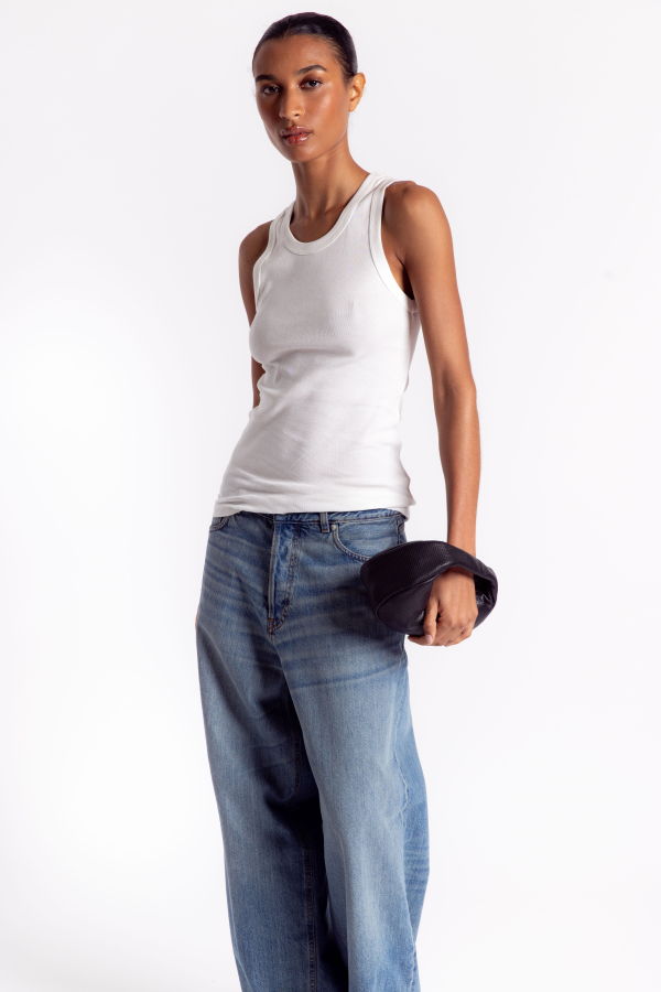 St. Agni Organic Cotton Singlet - White