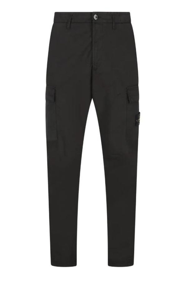 Stone Island Straight Pants - Black