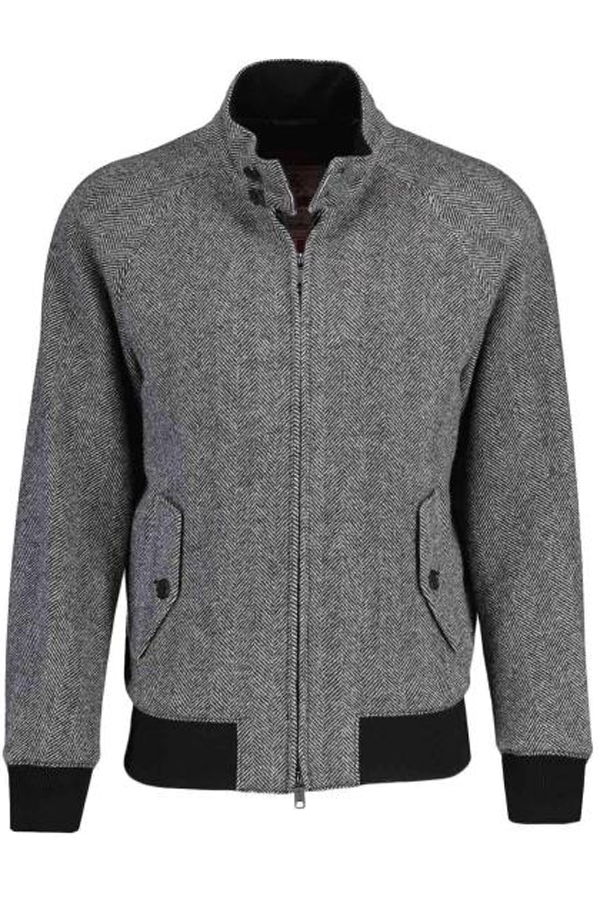 Baracuta Jacket - Black White Herringbone