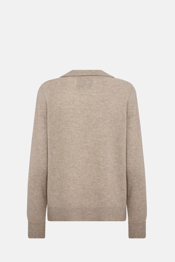 Levete Room Eloise 5 V Collar Cashmere Knit Sweater - Dark Sand