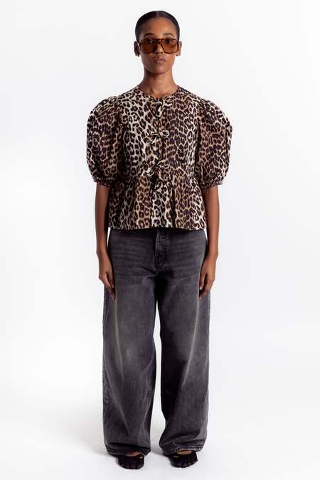 Ganni Botanical Jacquard Strap Top | Garmentory