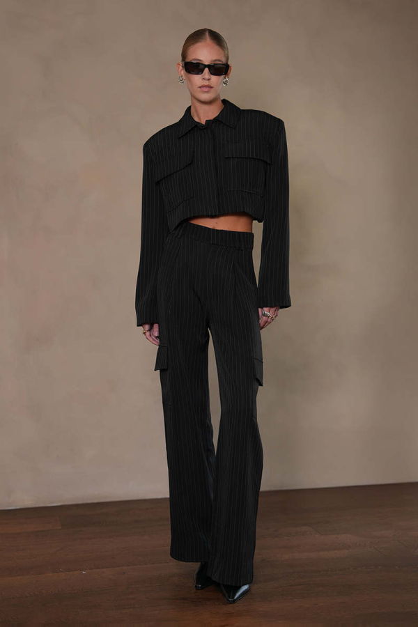 Parentezi Clarice Crop Jacket - Stripe