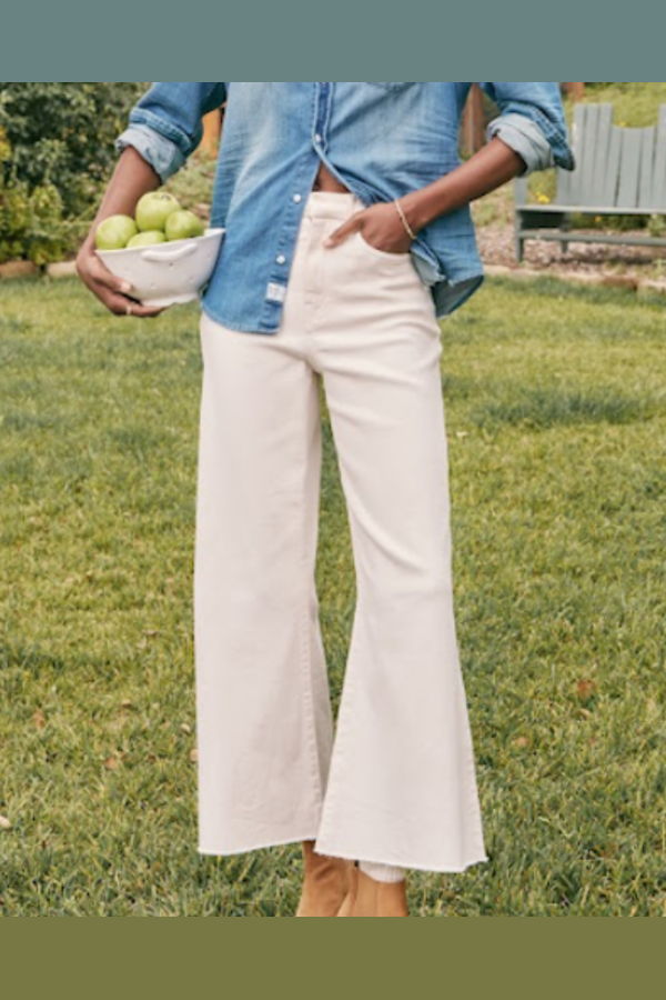 Frank & Eileen Galway Wide-Leg Jean - Natural