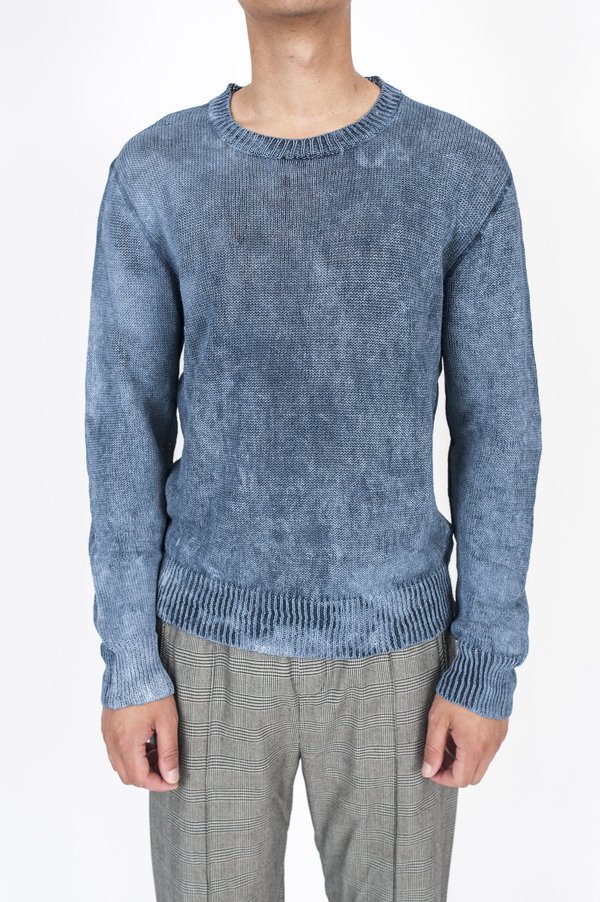 Our Legacy Base Roundneck Sweater - Painted Blue | Garmentory