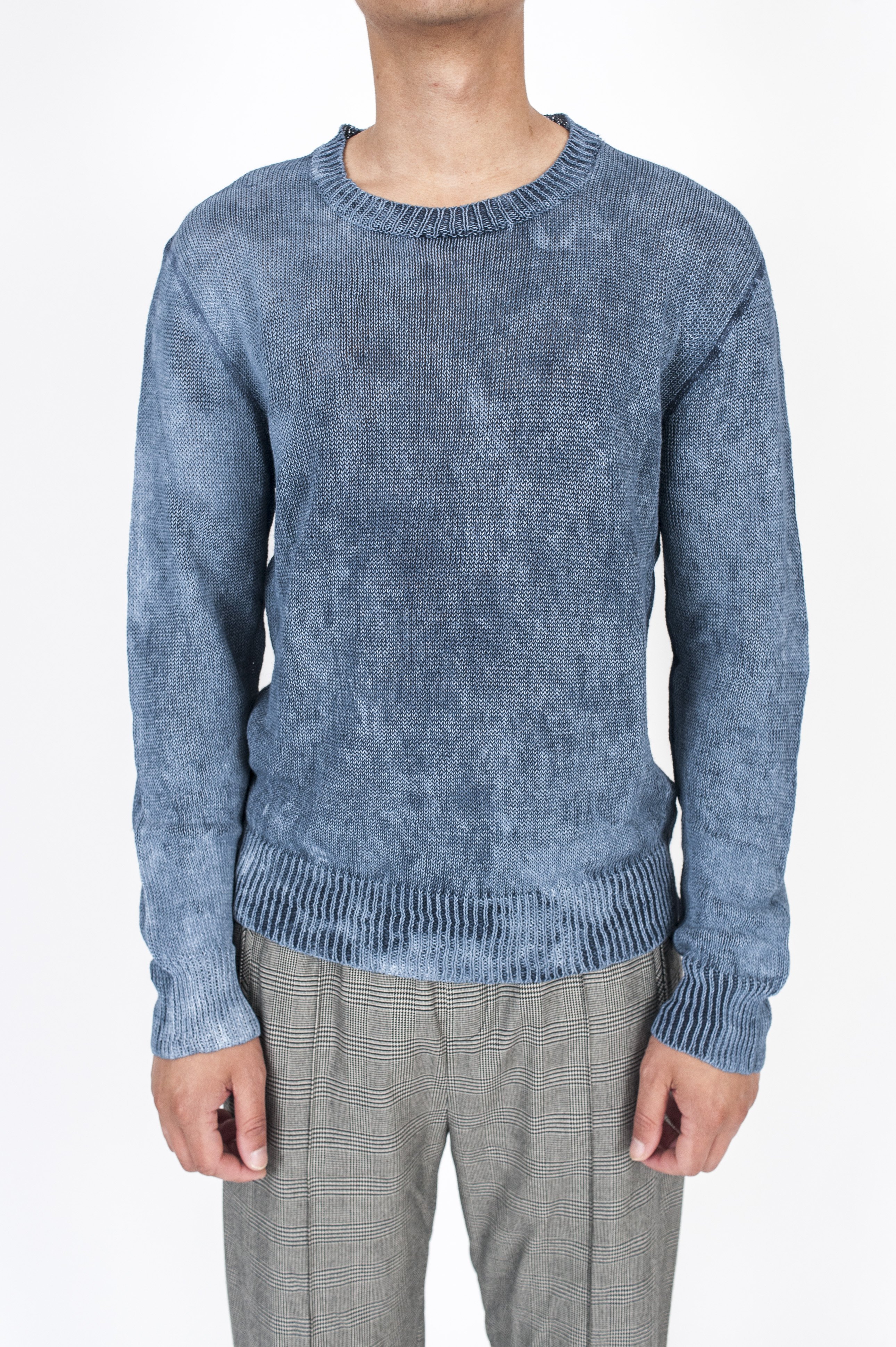 Our Legacy Base Roundneck Sweater - Painted Blue | Garmentory