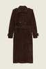 Arma Benedict Suede Coat - Mud Brown - Thumbnail 1