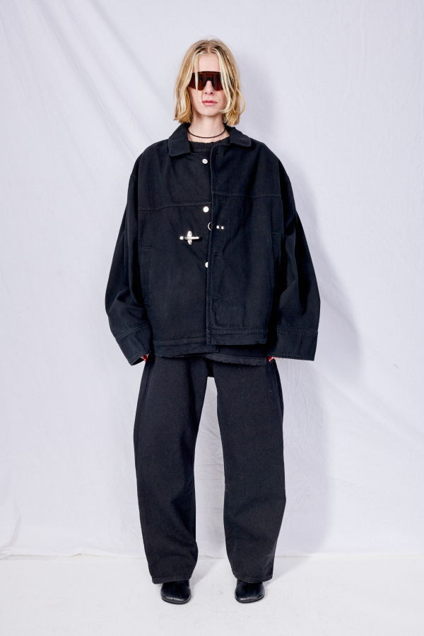 Assembly Denim Fireman Box Jacket - Black