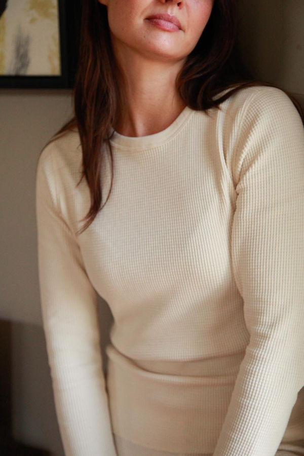 Noble Adult Organic Waffle Top - Oat