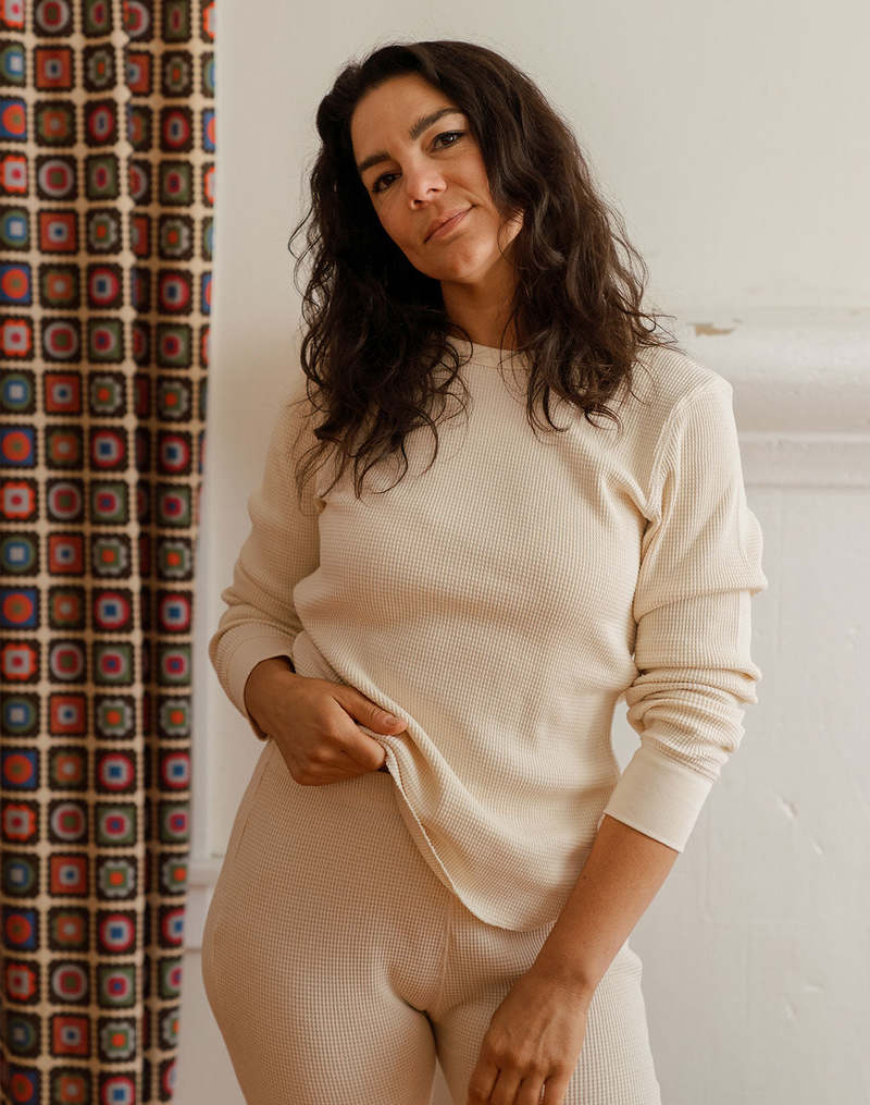 Noble Adult Organic Waffle Top - Oat