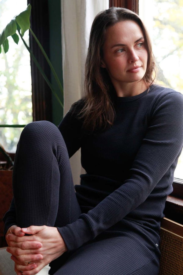 Noble Adult Organic Waffle Top - Ash