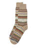 American Trench Cotton Fair Isle Sock - Thumbnail 1