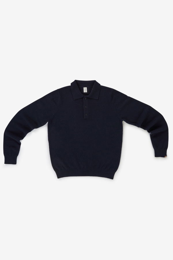 Extreme Cashmere Be For Polo Sweater - Navy
