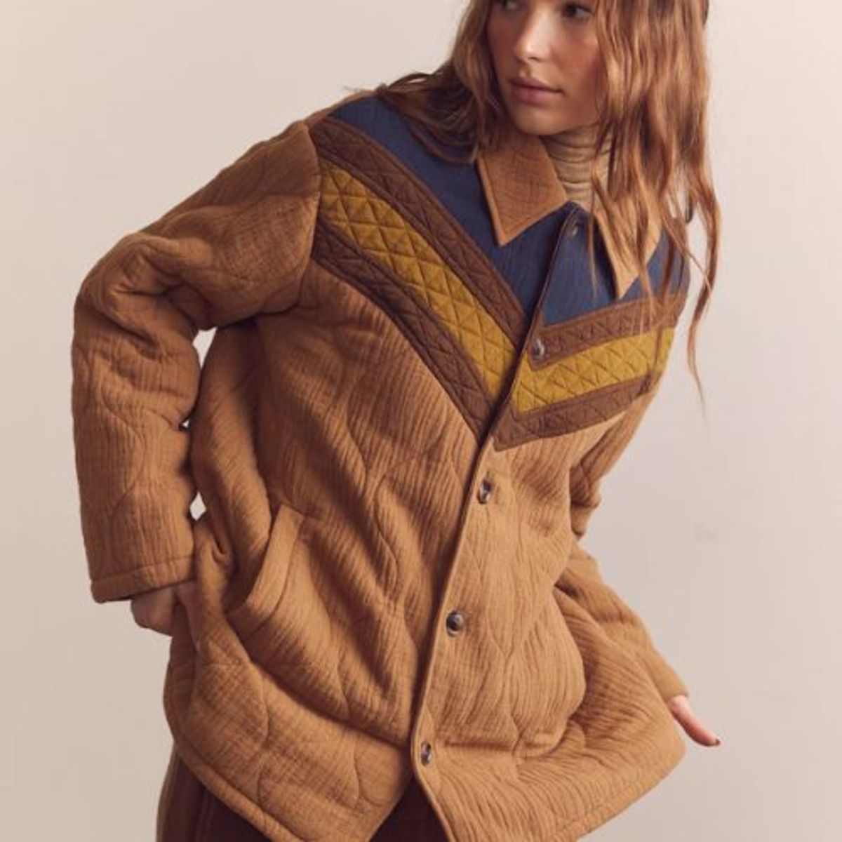 amente Color Block Bomber Jacket - Image 1 of 6