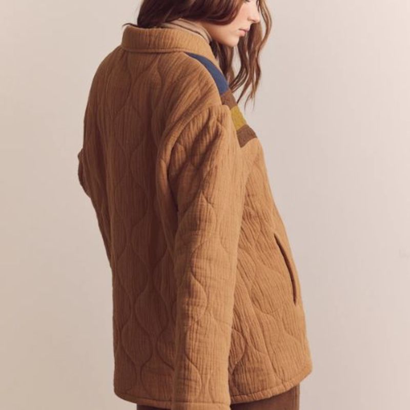 amente Color Block Bomber Jacket