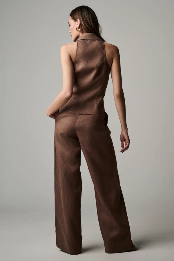 Hevron Alina Pant - Chocolate