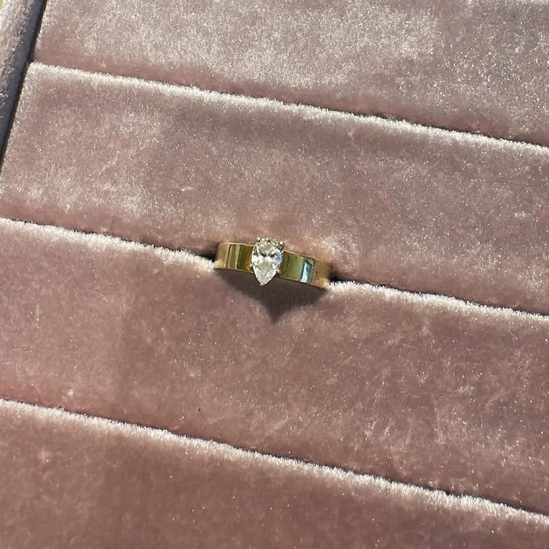 Alexa Leigh Pear Pinky Ring