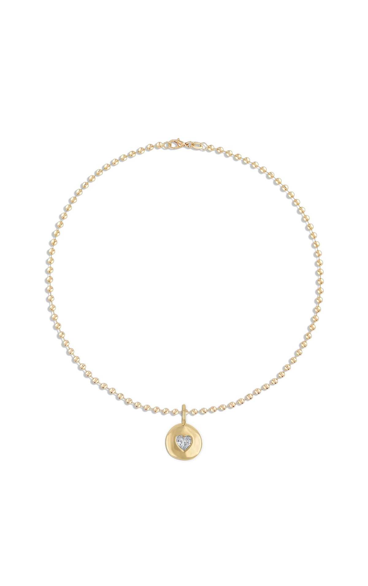 Alexa Leigh Round Heart Ball Chain Necklace 16" - Image 1 of 3