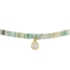 Alexa Leigh Small Amazonite Necklace with Pear Pendant 18" Necklace - Thumbnail 2