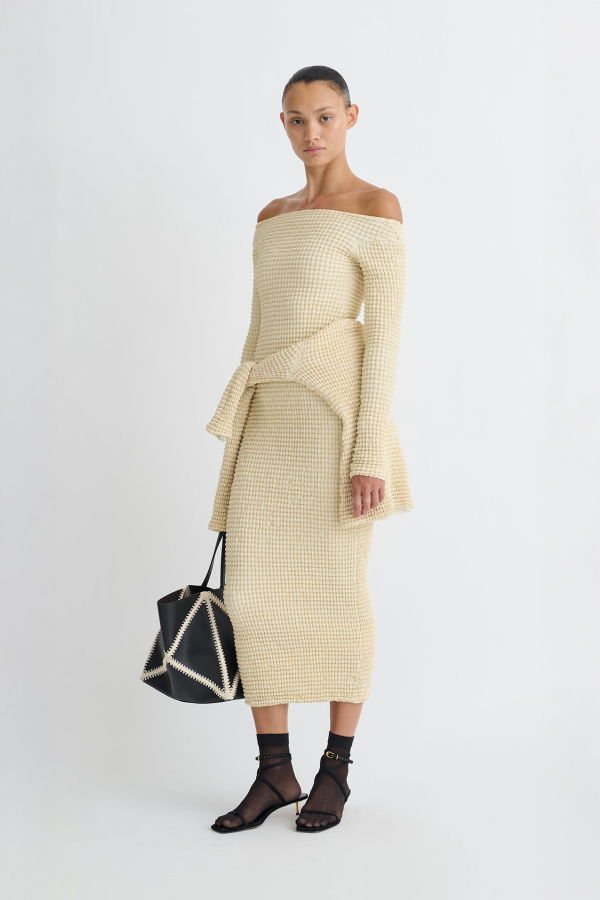 Nanushka Zinia Dress - Creme