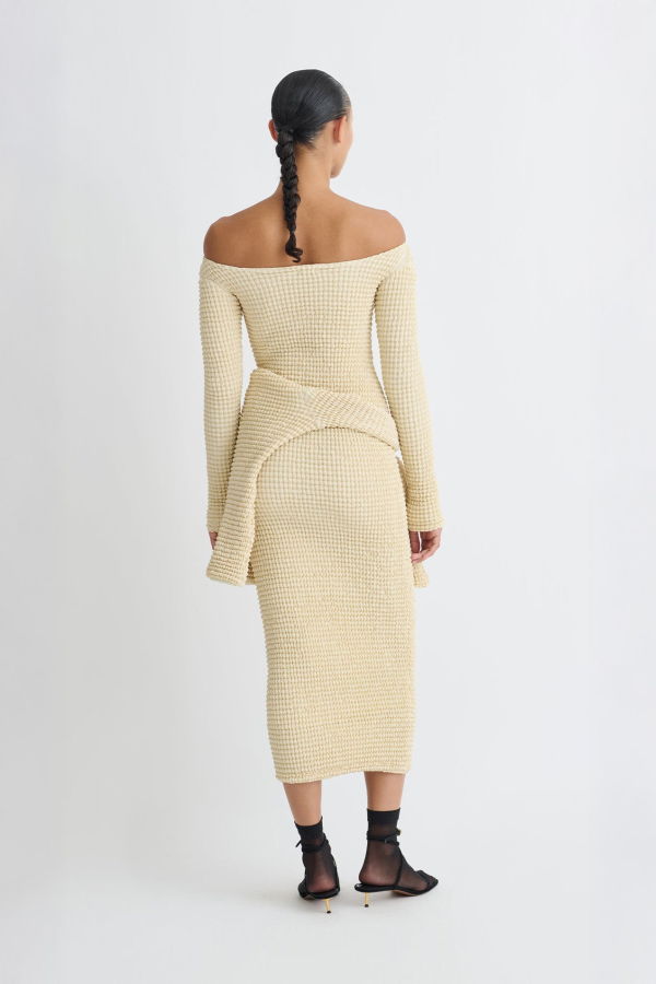 Nanushka Zinia Dress - Creme