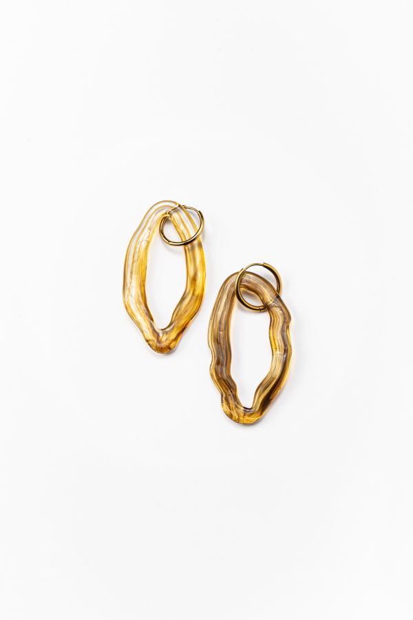 Suplais Amber Zostera Earrings