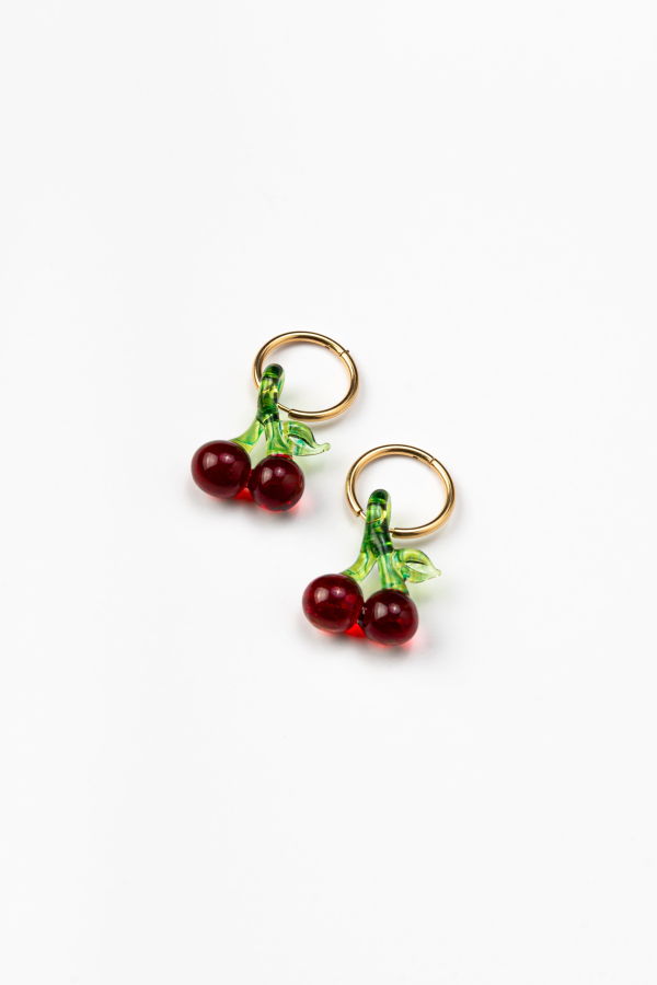 Suplais Red Cherry Earrings