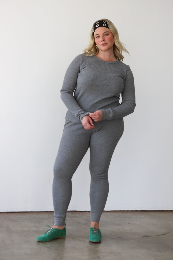 Noble Waffle Bottoms - Heather Grey