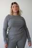 Noble Waffle Top - Heather Grey - Thumbnail 1
