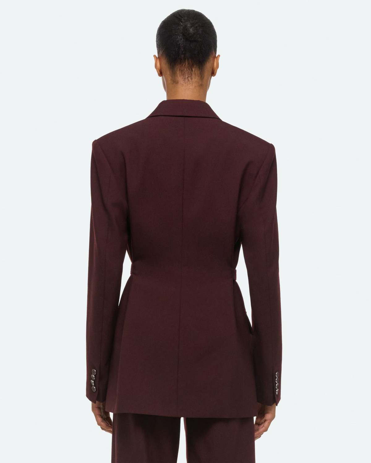 Helmut Lang Double Breasted Belted Blazer - Image 4 of 5