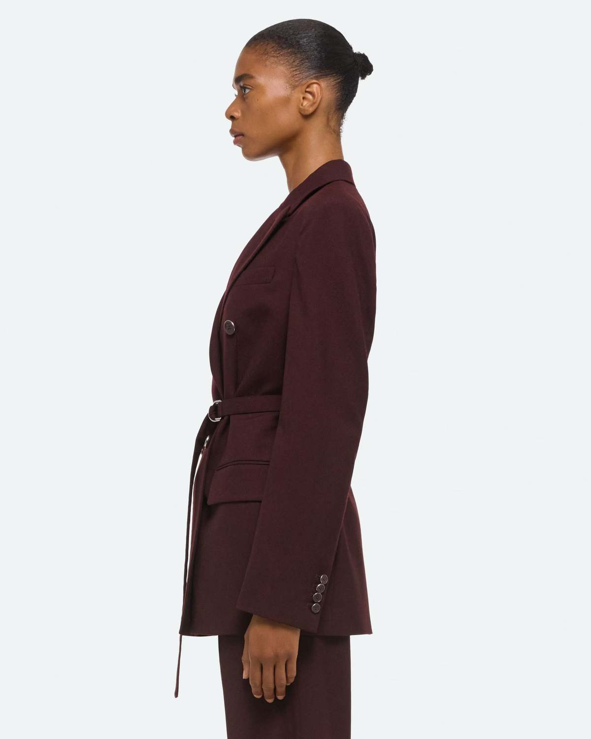 Helmut Lang Double Breasted Belted Blazer - Image 5 of 5