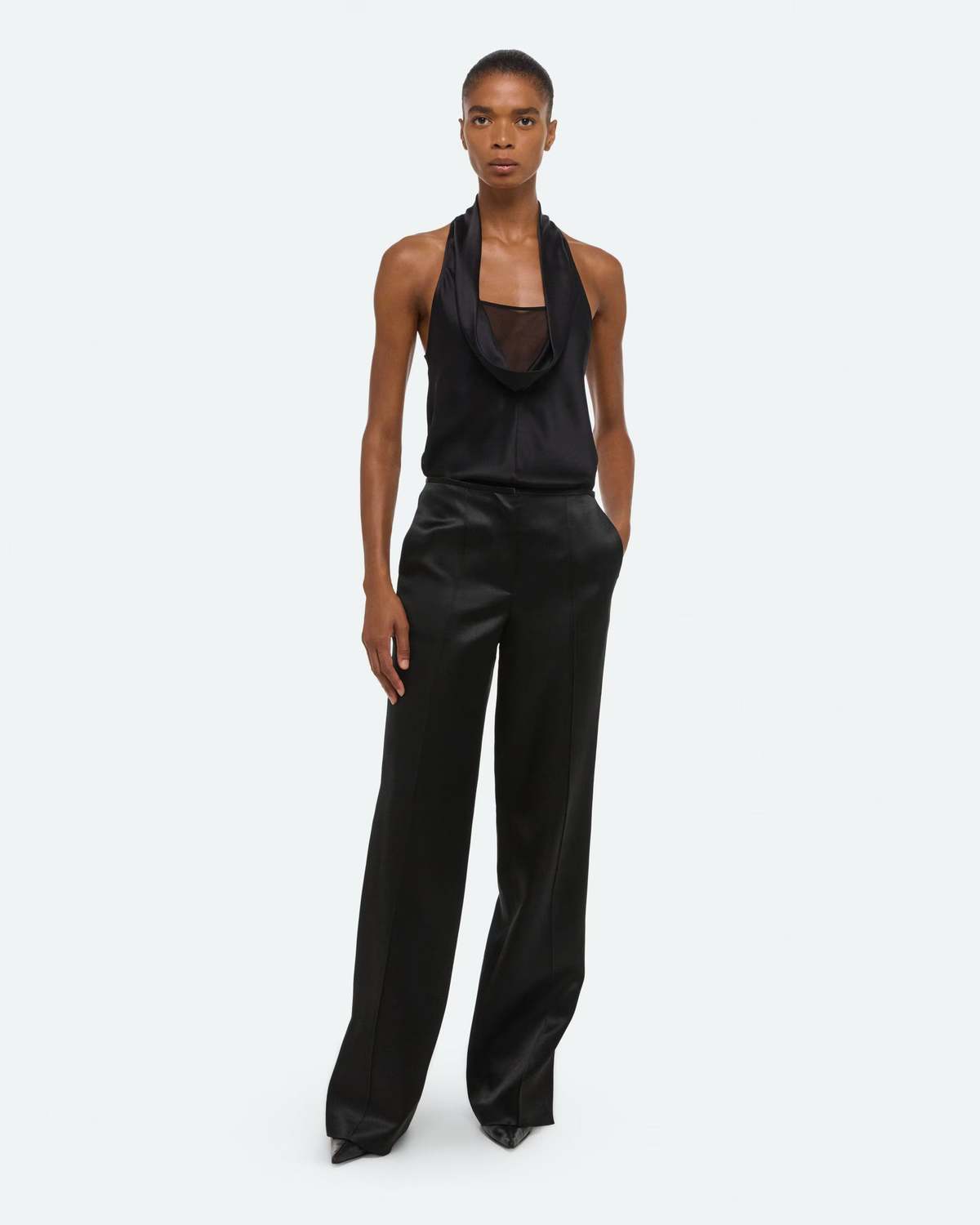 Helmut Lang Minimal Satin Pants - Image 2 of 6