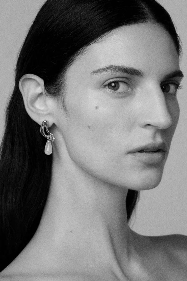 Collina Strada Awe Inspired Gold Mini Petal Drop Earrings