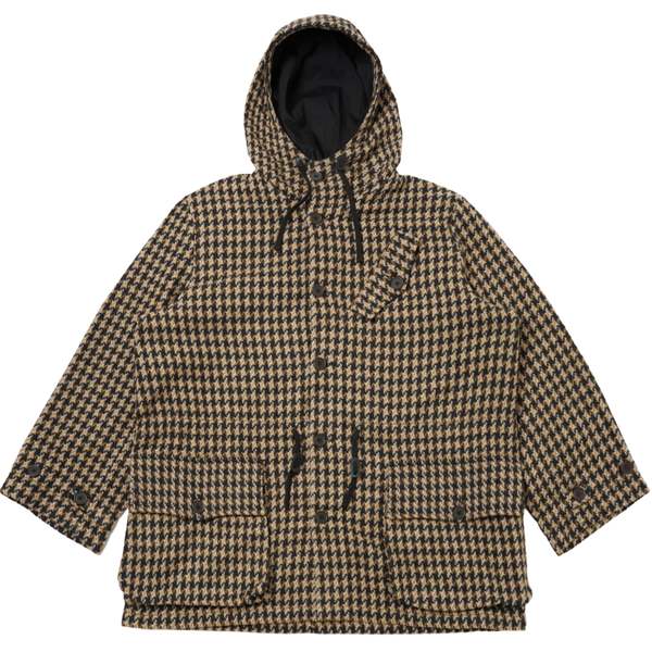 Universal Works Sand Cortina Tweed Boston Parka