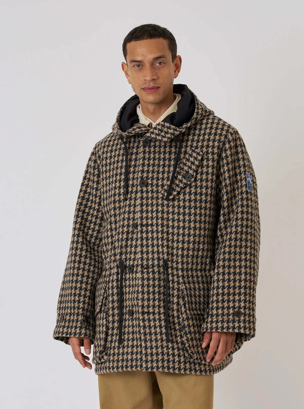 Universal Works Sand Cortina Tweed Boston Parka - Image 2 of 7