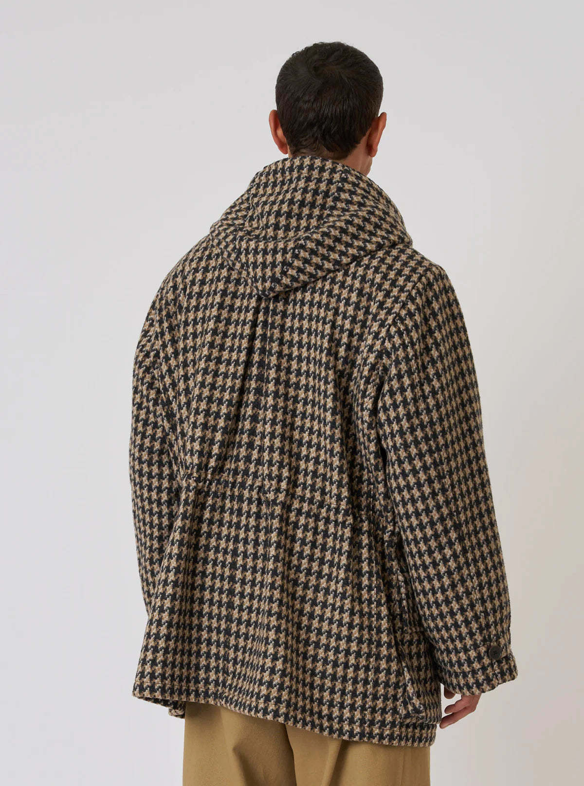 Universal Works Sand Cortina Tweed Boston Parka - Image 3 of 7