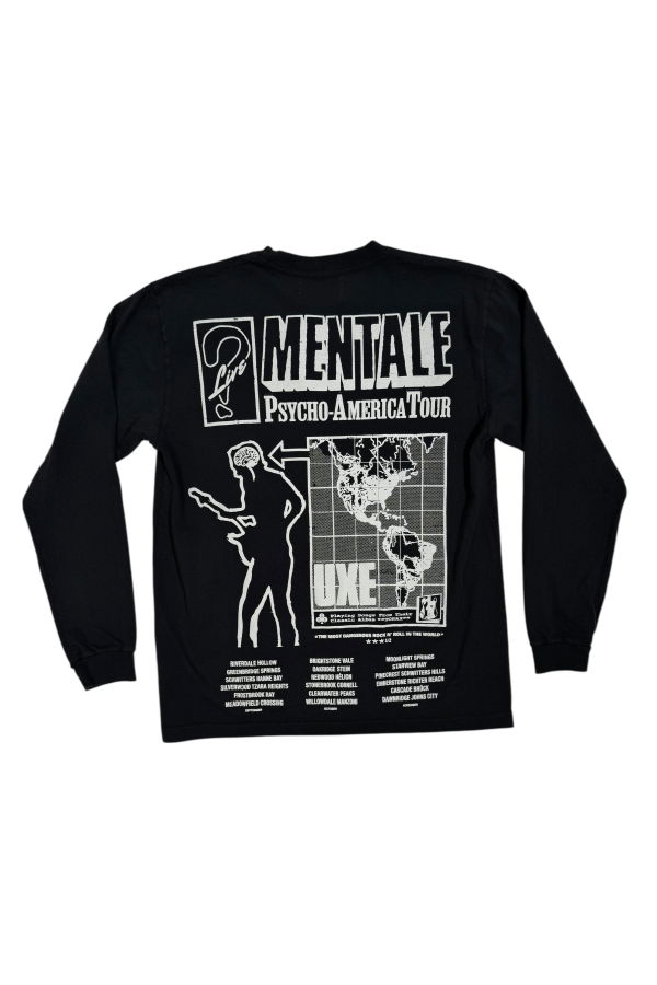 UXE MENTALE Psycho America Long Sleeve Tee