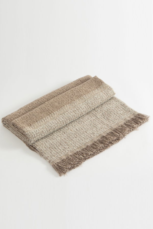 Allpa Handwoven Boucle Alpaca Throw