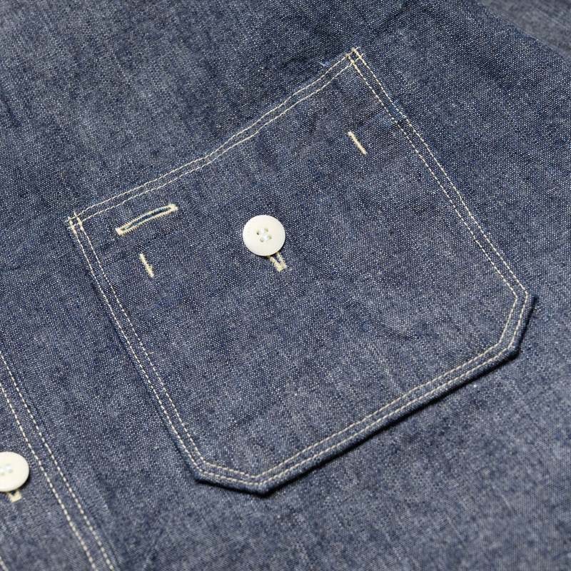 SAMURAI JEANS SJCBS25W Selvedge Chambray Work Shirt