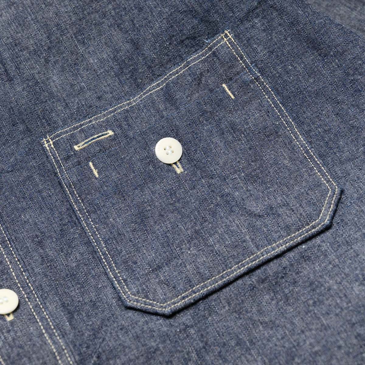 SAMURAI JEANS SJCBS25W Selvedge Chambray Work Shirt - Image 4 of 13