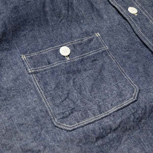 SAMURAI JEANS SJCBS25W Selvedge Chambray Work Shirt