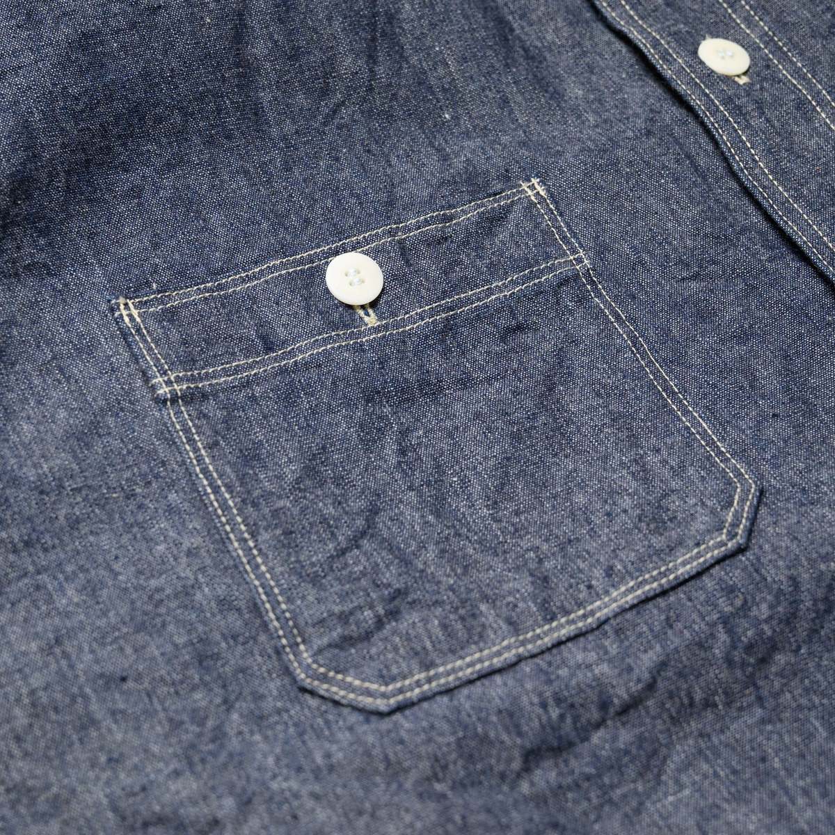 SAMURAI JEANS SJCBS25W Selvedge Chambray Work Shirt - Image 6 of 13