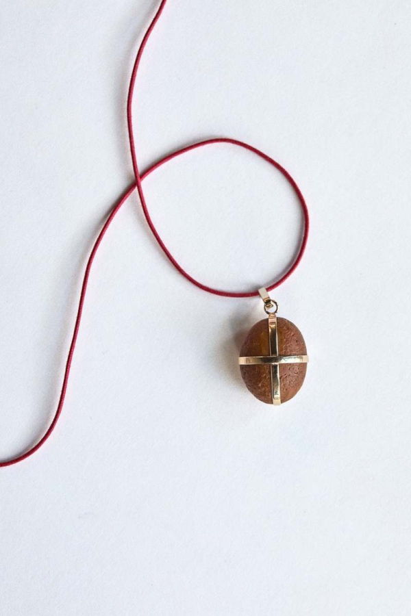 Nathalie Mathoulin Stone Pendant - Caramel