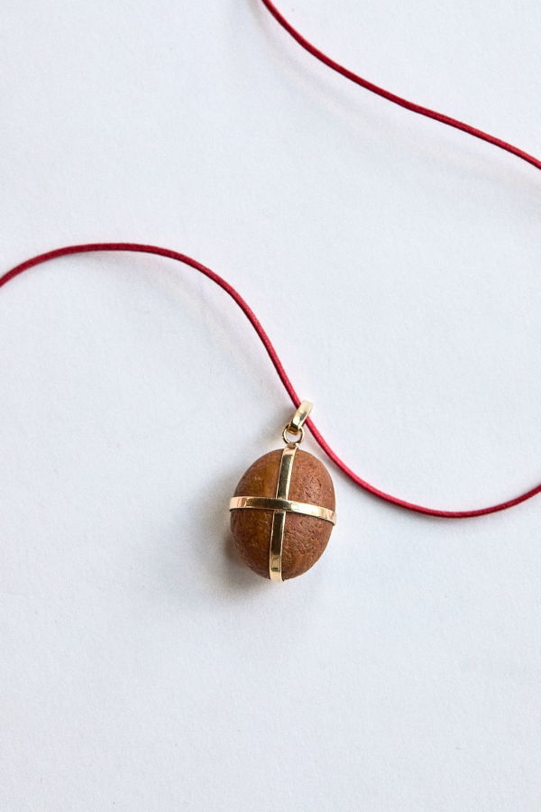 Nathalie Mathoulin Stone Pendant - Caramel