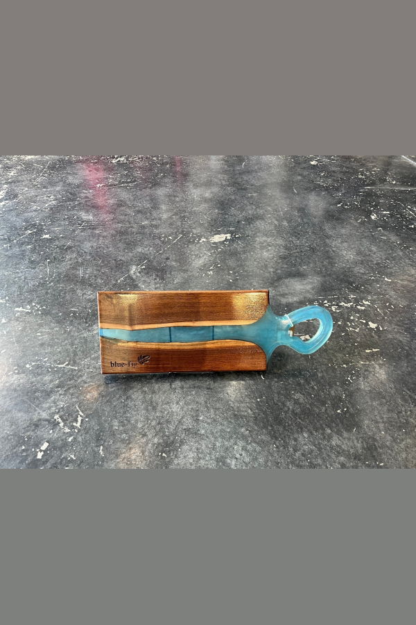 Blue Fig Boards Wood & Resin Cutting Board with Handle