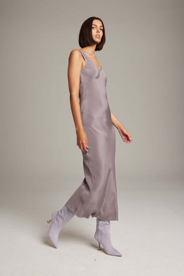 VOZ Opal Double V Slip Dress - Opal