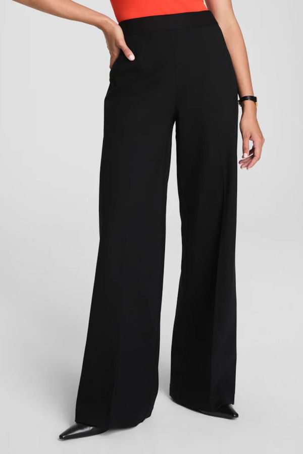 Spanx Ponte Wide Leg Pant - Black