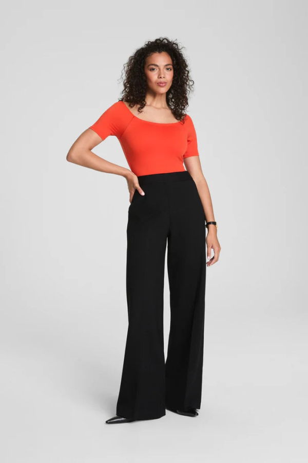 Spanx Ponte Wide Leg Pant - Black