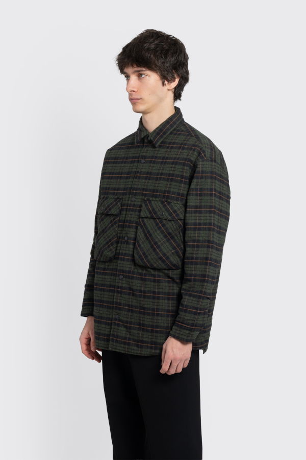 Comme des Garçons Quilted Check Jacket - Green
